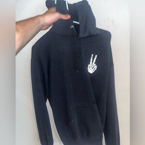 Men’s Skeleton hand Peace hoodie